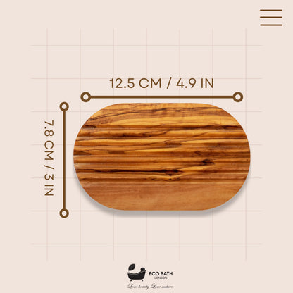 Natural Wood Soap Dish - Handcrafted Bathroom Accessory