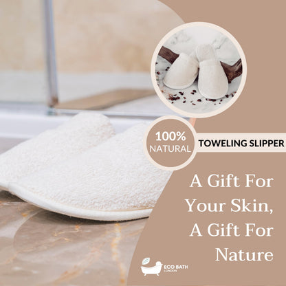 GOTS Certified Organic Cotton Toweling Slippers