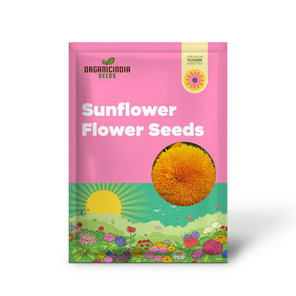 Sunflower Double Orange Flower Seeds