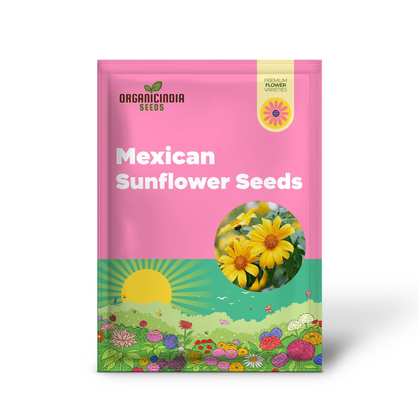 Yellow Mexican Sunflower Seeds, Tithonia Diversifolia, Perennial Flower Seeds to Attract Bees and Butterflies, Ideal for Ornamental Gardens, Beds, Patios