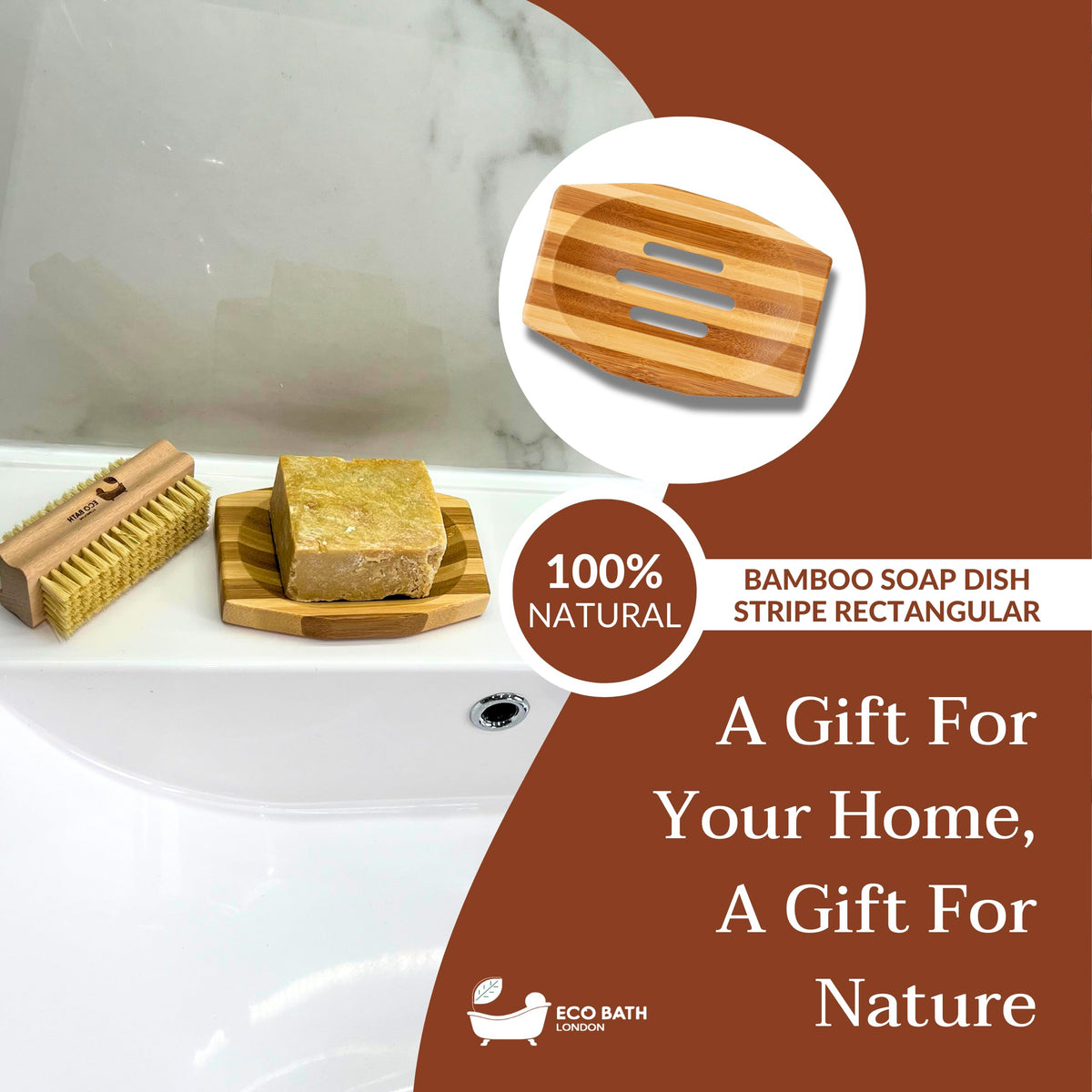 Natural Wood Soap Dish - Handcrafted Bathroom Accessory