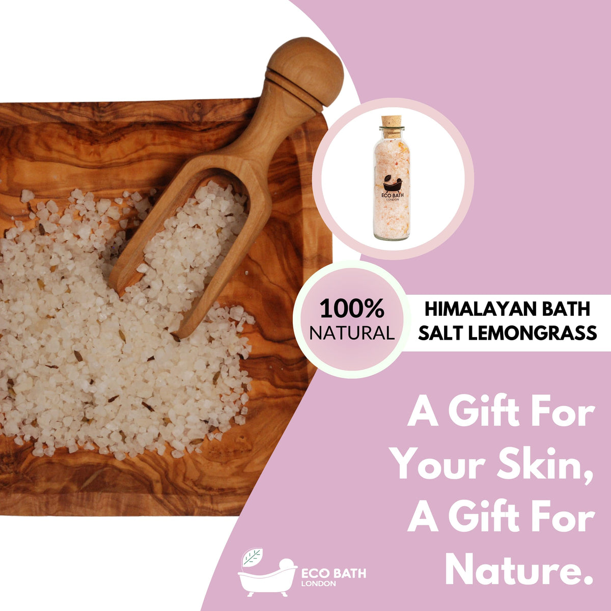 Himalayan Bath Salt 10.6 oz (300g) - Natural Mineral Soak