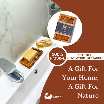 Natural Wood Soap Dish - Handcrafted Bathroom Accessory
