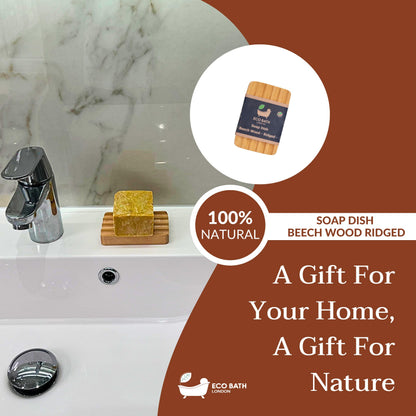 Natural Wood Soap Dish - Handcrafted Bathroom Accessory
