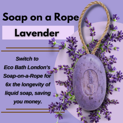 Soap on a Rope 7.76 oz (220 g) - Handmade Natural Bar Soap