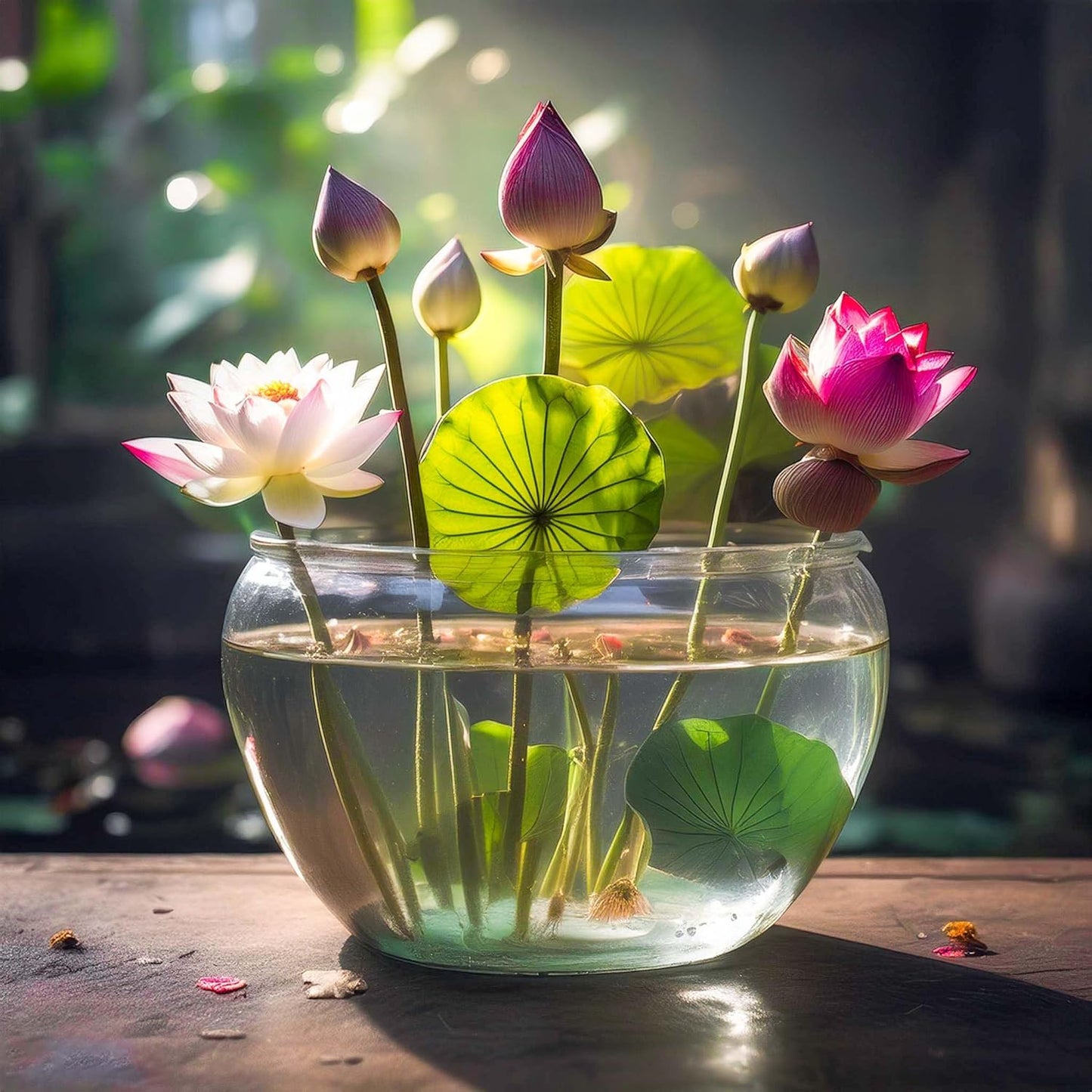 Rainbow Bowl Lotus Aquatic Flower Seeds