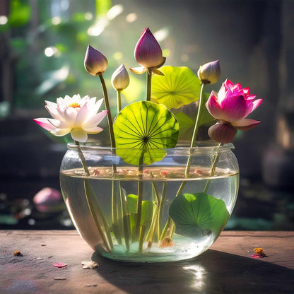 Rainbow Bowl Lotus Aquatic Flower Seeds