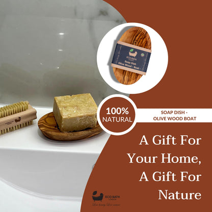 Natural Wood Soap Dish - Handcrafted Bathroom Accessory