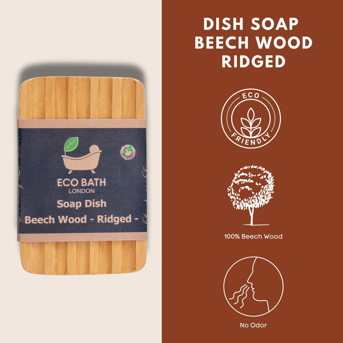 Natural Wood Soap Dish - Handcrafted Bathroom Accessory
