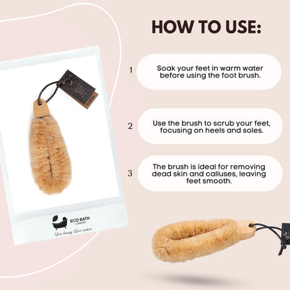 Natural Sisal Japanese Spa Brush - Exfoliating Body Brush