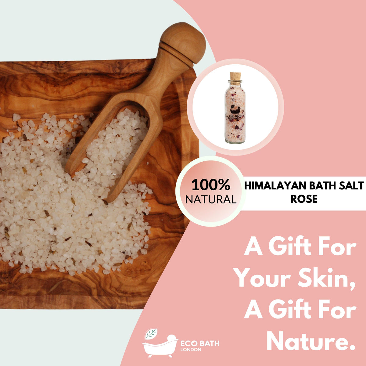 Himalayan Bath Salt 10.6 oz (300g) - Natural Mineral Soak