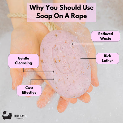 Soap on a Rope 7.76 oz (220 g) - Handmade Natural Bar Soap