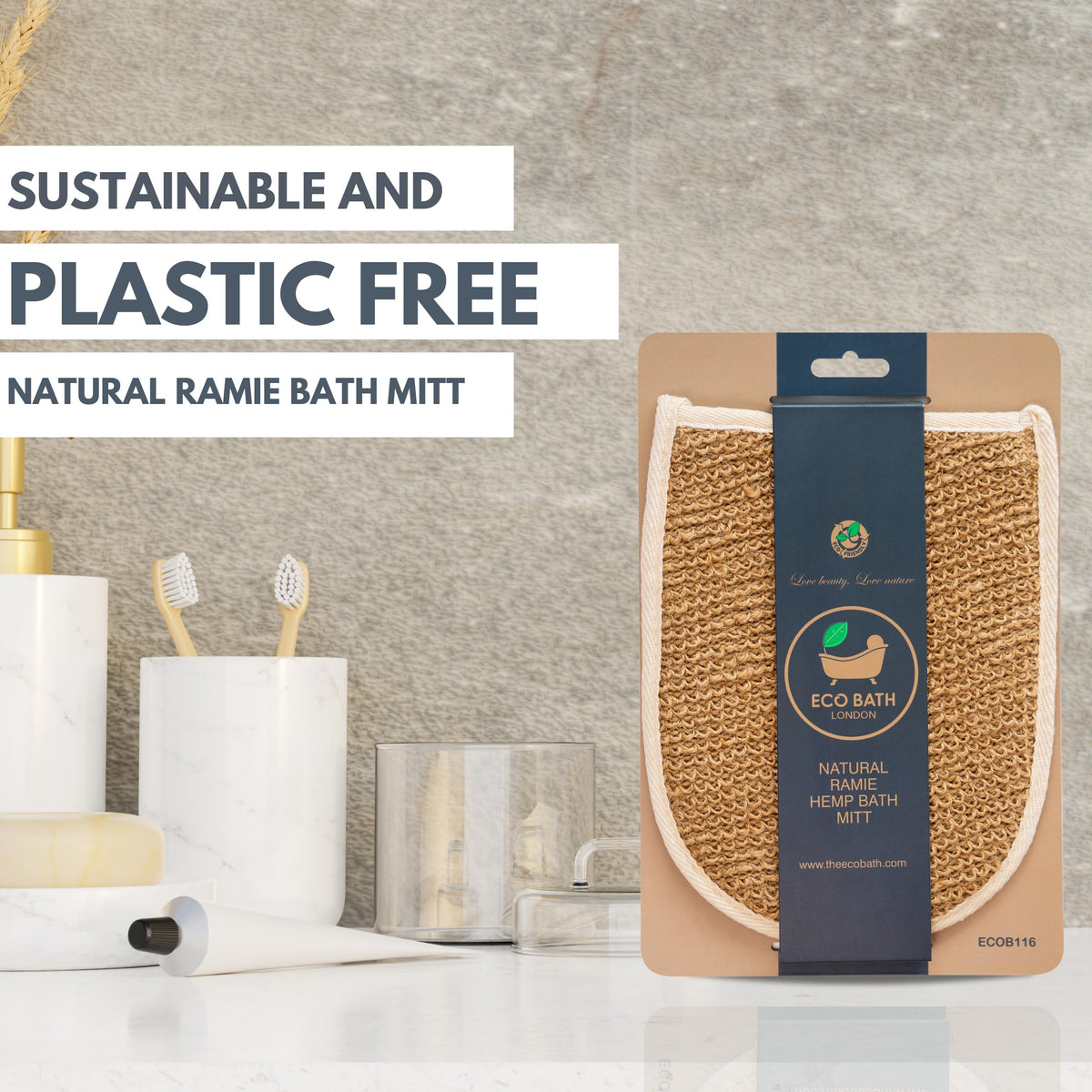 Natural Bath Mitt