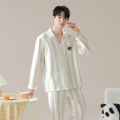 Pure cotton pajamas: Men and women's sizes