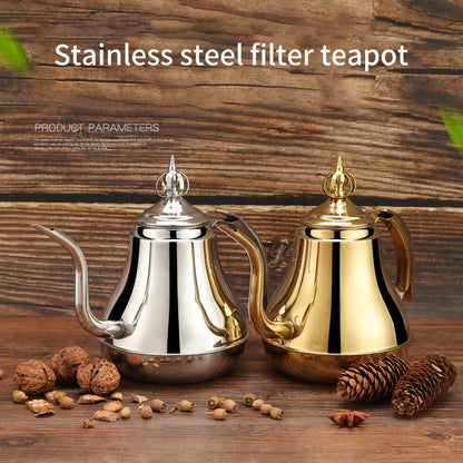 Stainless Steel Tea Pot with Tea Strainer