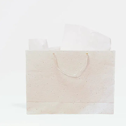 Plant & Grow Gift Bag (Handmade Seed Paper + Ribbon Handles)