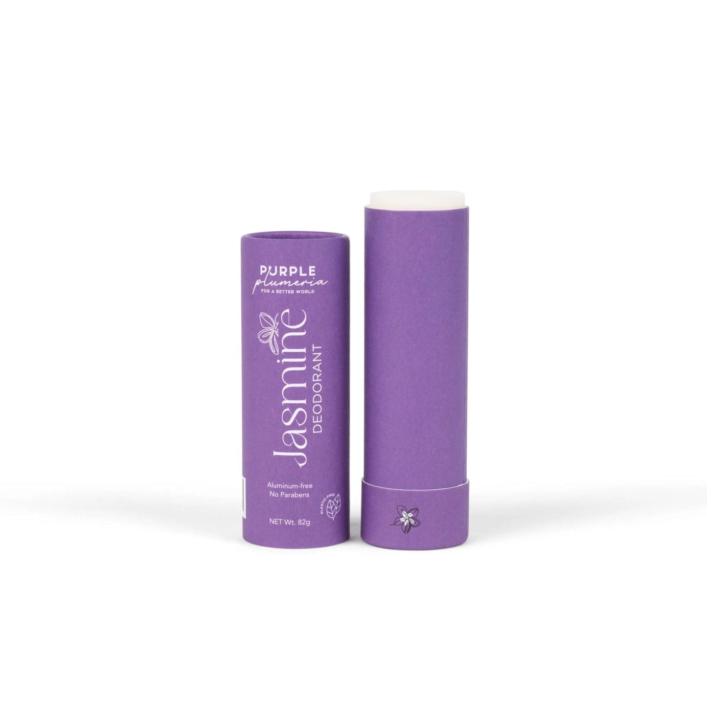 Plastic-Free Deodorant – Aluminum & Paraben-Free – Jasmine, Citrus & Peach Berry Scents