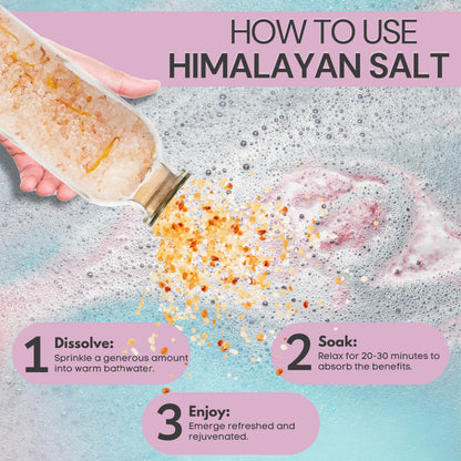 Himalayan Bath Salt 10.6 oz (300g) - Natural Mineral Soak