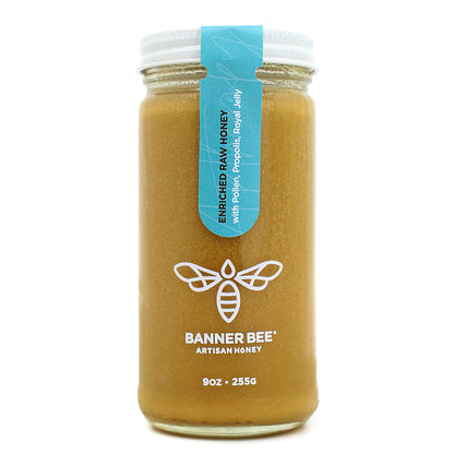 Ultra Enriched (Royal Jelly, Pollen, Propolis) Raw Honey