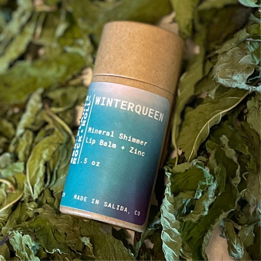 Winterqueen - Organic Lip Balm + Mineral Zinc and Shimmer