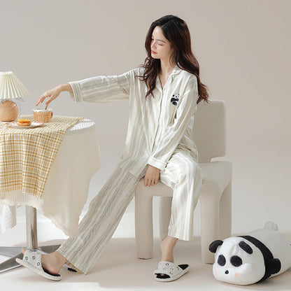 Pure cotton pajamas: Men and women's sizes