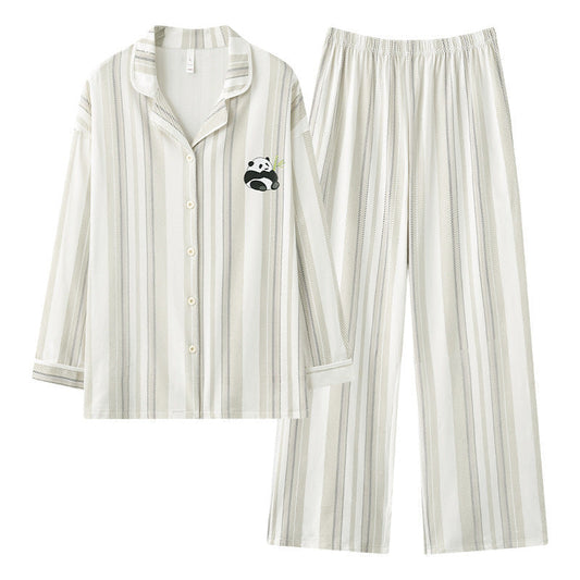 Pure cotton pajamas: Men and women's sizes