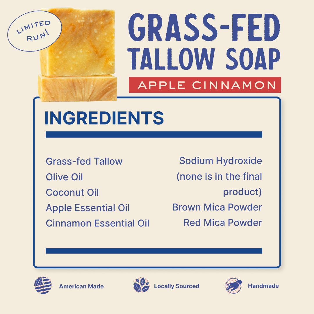 Grass-Fed Tallow Soap (2 Pack)