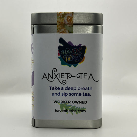 Anxiet-Tea, and herbal tisane from Haven Herbs