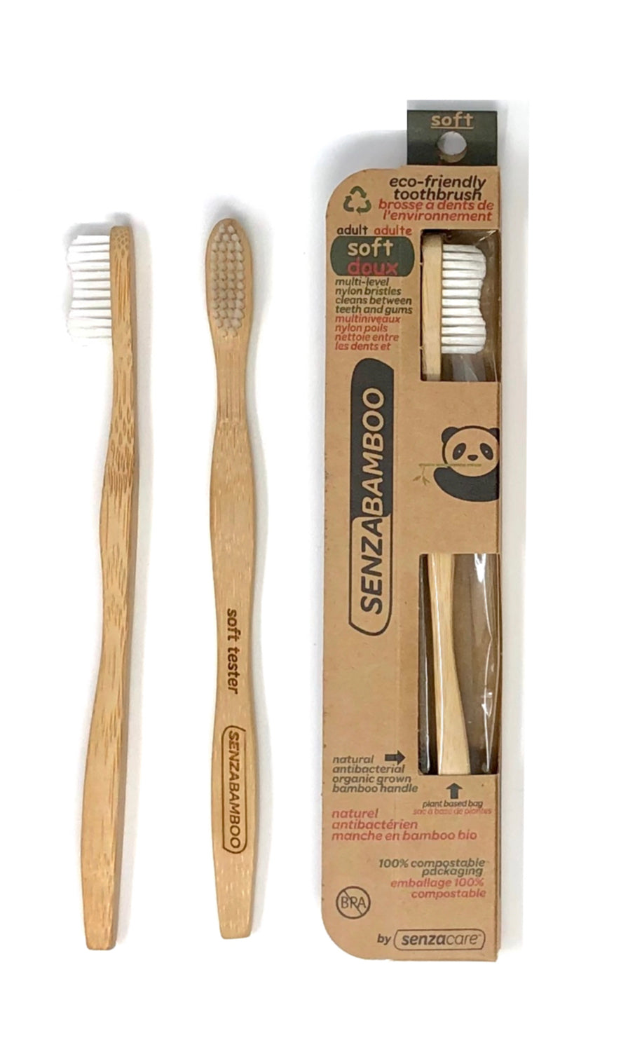 Eco-Friendly Bamboo Toothbrush (soft adult)