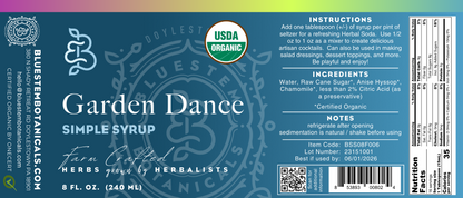 Garden Dance Simple Syrup