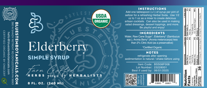 Elderberry Simple Syrup
