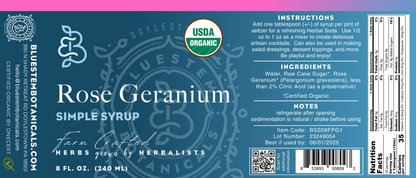 Rose Geranium Simple Syrup