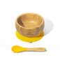 Bamboo Baby Bowl with Suction Base and Spoon