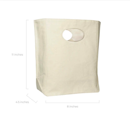 Recycled Canvas Lunch Bag – Washable & Reusable