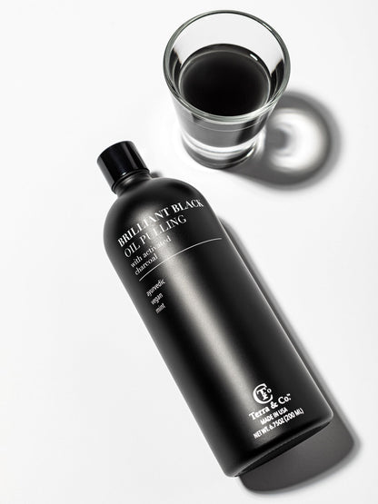 Terra & Co.® Oil Pulling Bundle – Gentle Green + Brilliant Black | Ayurvedic Detox, Enamel Protection & Whitening