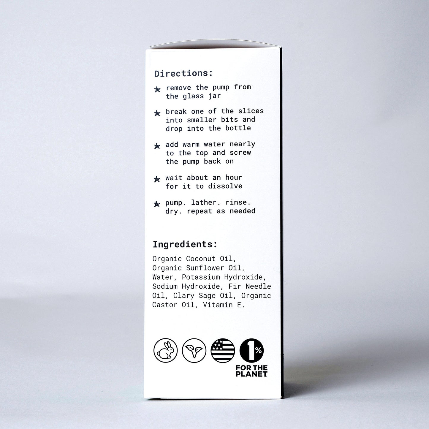 Hand Soap Starter Kit - Bottle & 2 Soap Slices