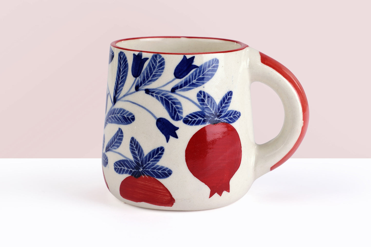 Anaar Coffee Mug- Red ,  3.5 X 3 Inches  (set of 4)