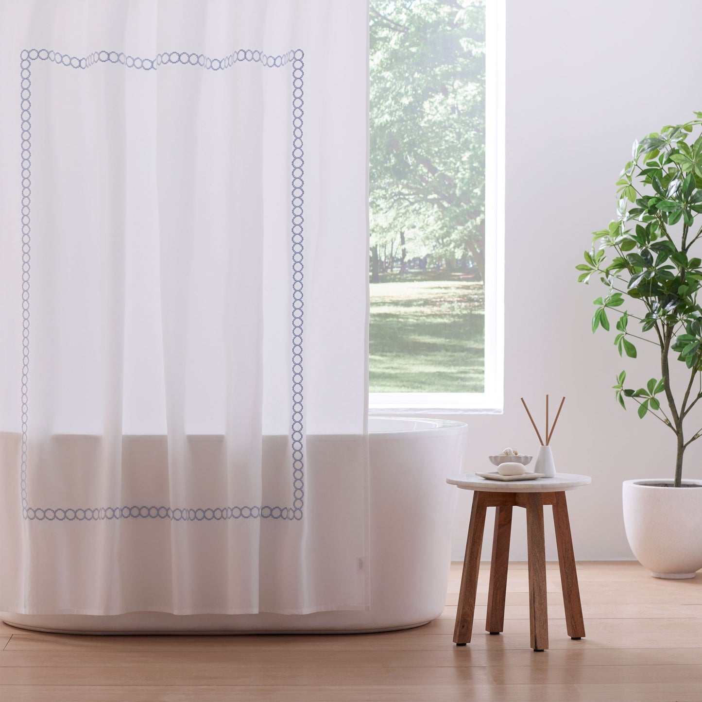 Savoy  Cotton Shower Curtain