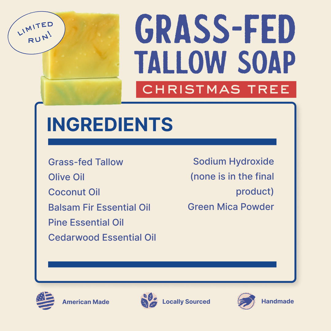 Grass-Fed Tallow Soap (2 Pack)