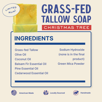Grass-Fed Tallow Soap (2 Pack)