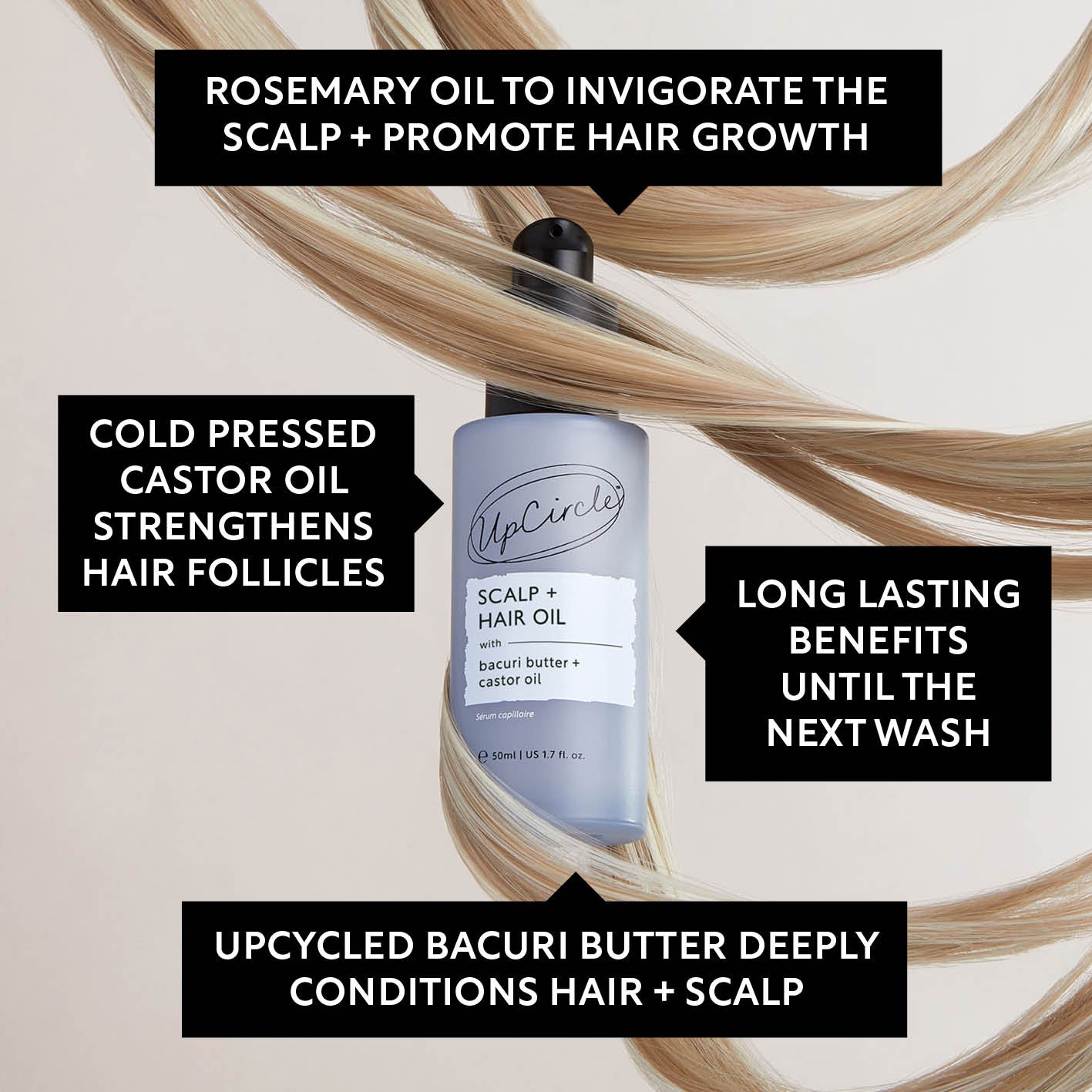 Scalp + Hair Oil (with Bacuri Butter + Castor Oil)