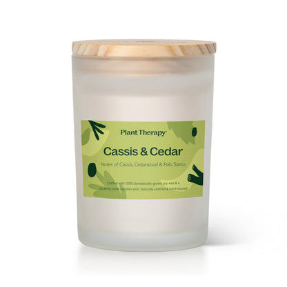 Cassis & Cedar Naturally Scented Candle