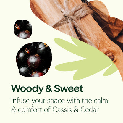 Cassis & Cedar Naturally Scented Candle