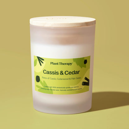 Cassis & Cedar Naturally Scented Candle