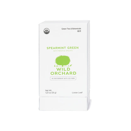 Green Tea Blend: Spearmint Green - Organic Loose Leaf
