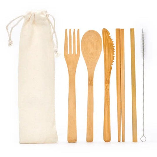 Travel Cutlery - Bamboo Set