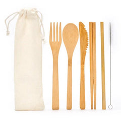 Travel Cutlery - Bamboo Set