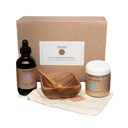 Cleanser & Mask Ritual: Ayurvedic Facial Cleansing Kit