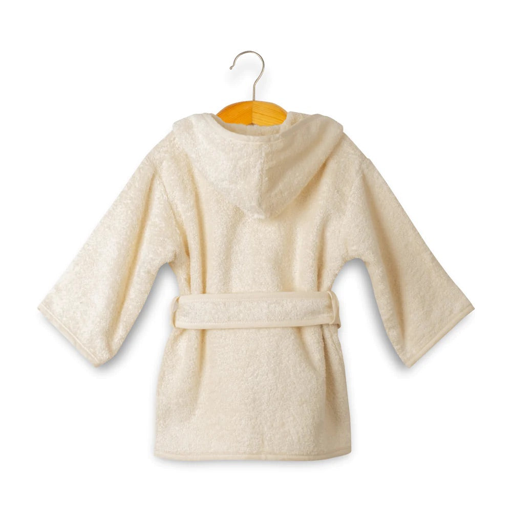 GOTS Certified Organic Cotton Kids Robe - Hooded Bathrobe