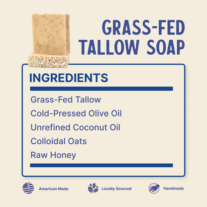 Grass-Fed Tallow Soap (2 Pack)